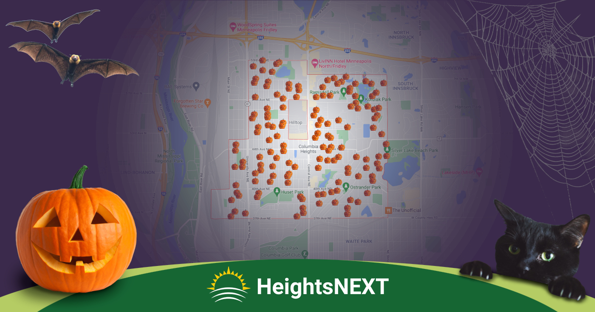Columbia Heights 2023 Trick or Treat Map